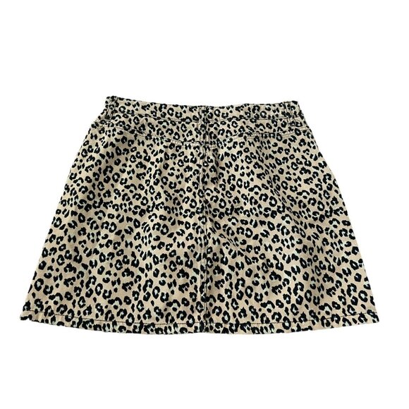 Topshop Moto Leopard Print Mini Skirt Size 10 - Picture 6 of 8